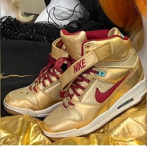 Gold Nike Sneakers